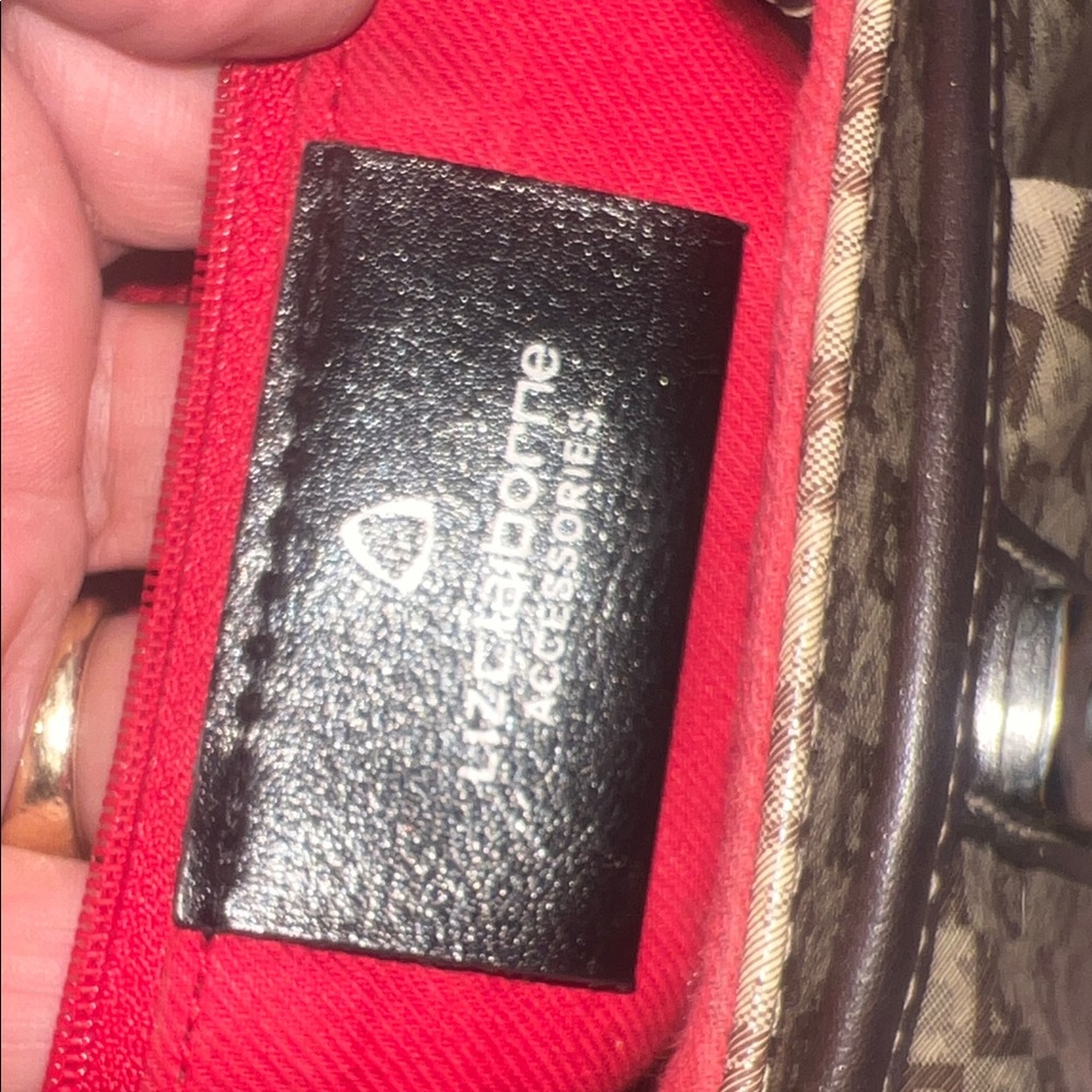 Brown Patterned Shoulder Bag - image 3